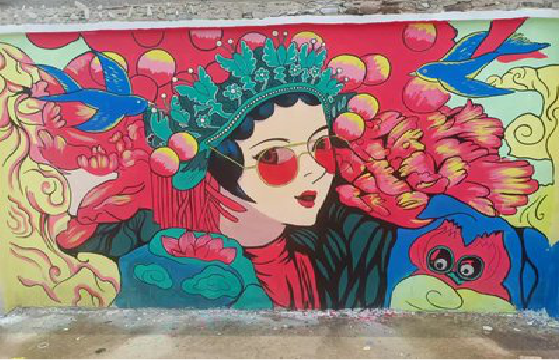 贵定墙体彩绘-网红墙