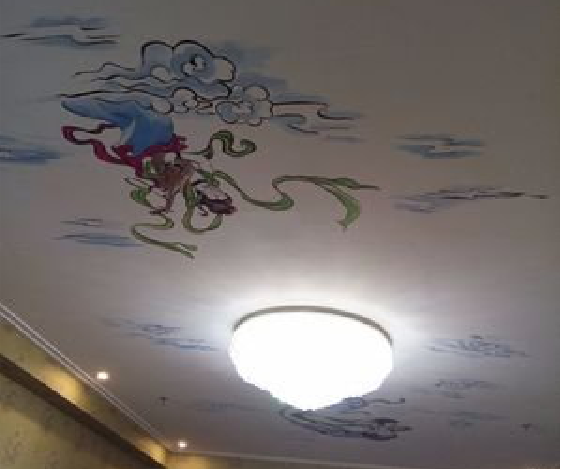 贵定如何快速绘制天花板上的手绘墙？