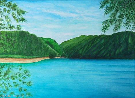 贵定在墙绘中，如何绘画绿水青山？