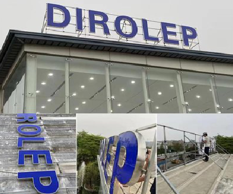 贵定楼顶发光字安装的注意事项。